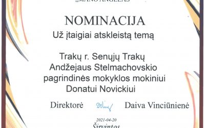 RESPUBLIKINIS VAIKŲ KŪRYBINIŲ DARBŲ KONKURSAS “MANO ANGELAS”